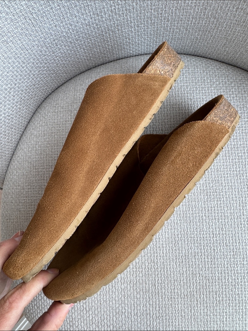 Seychelles Routine Slip-On Mules shoe feels like home 8.5 suede taupe minimalist - Picture 6 of 11